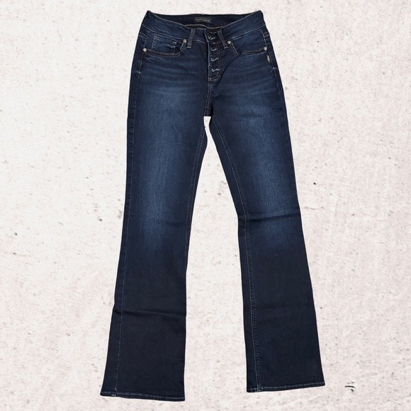 Silver Jeans Women's Suki Slim Boot Cut Jeans - Dark Blue - Picture 1 of 4